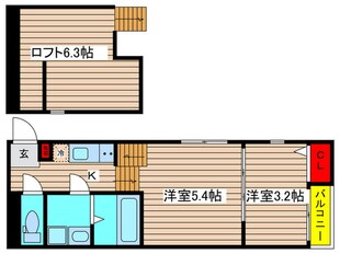 メモリアルの物件間取画像